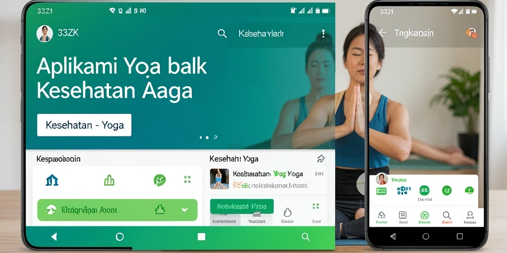 Antarmuka pengguna 33ZK yang intuitif untuk praktik Yoga.
