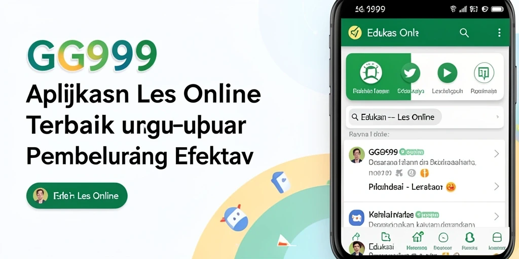 Antarmuka pengguna GG999 yang menarik dan mudah digunakan untuk Les Online.