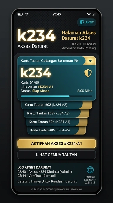 Tampilan link alternatif k234